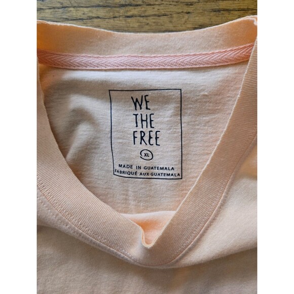 Free People We The Free Perfect Cropped Tee Short Sleeve Melon XL NWT - Picture 3 of 6